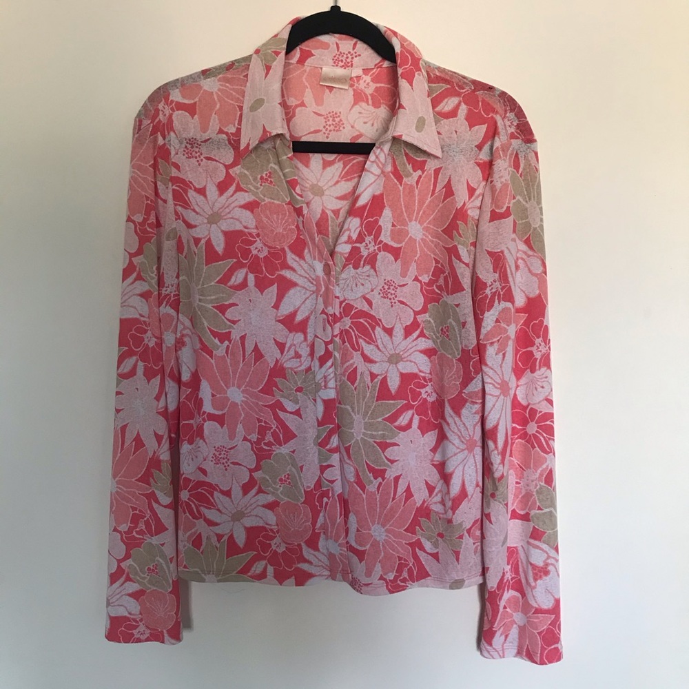 Semi-Sheer 70s Vibe Long Sleeve